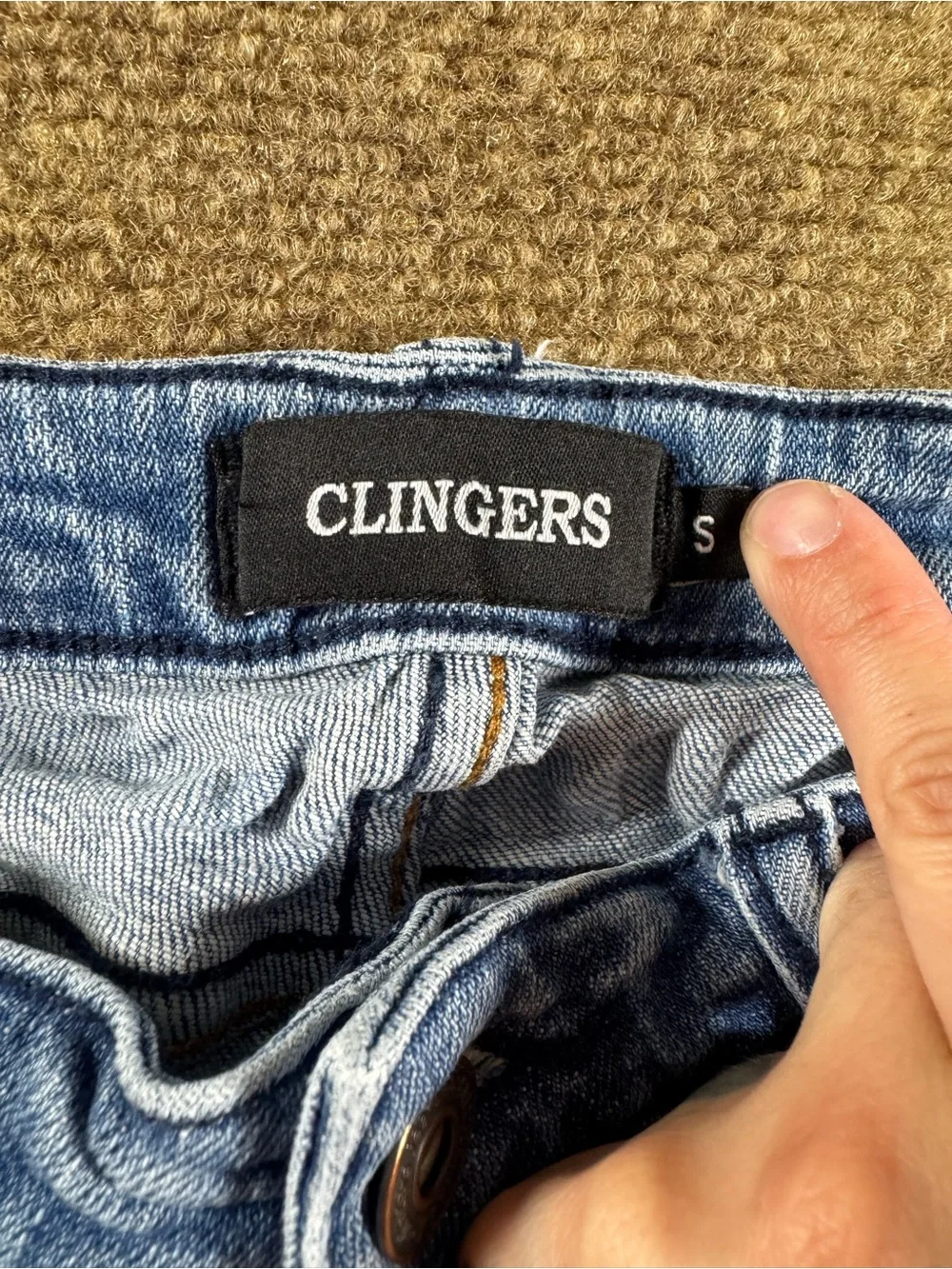 Wax Jean Small Stretch Short Distressed Medium & Clingers size Small Lot of 2